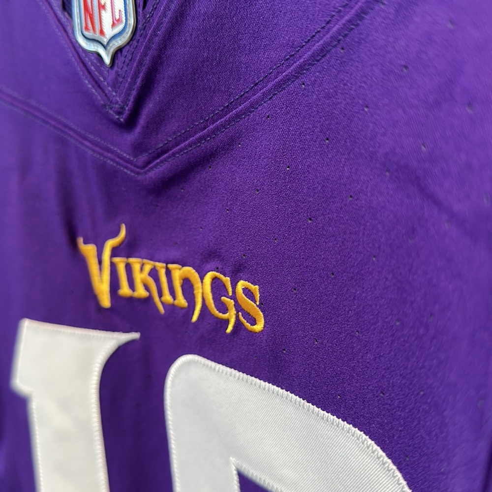Justin Jefferson Minnesota Vikings Nike Vapor F.U.S.E. Elite Athentic NFL Jersey - Picture 6 of 9